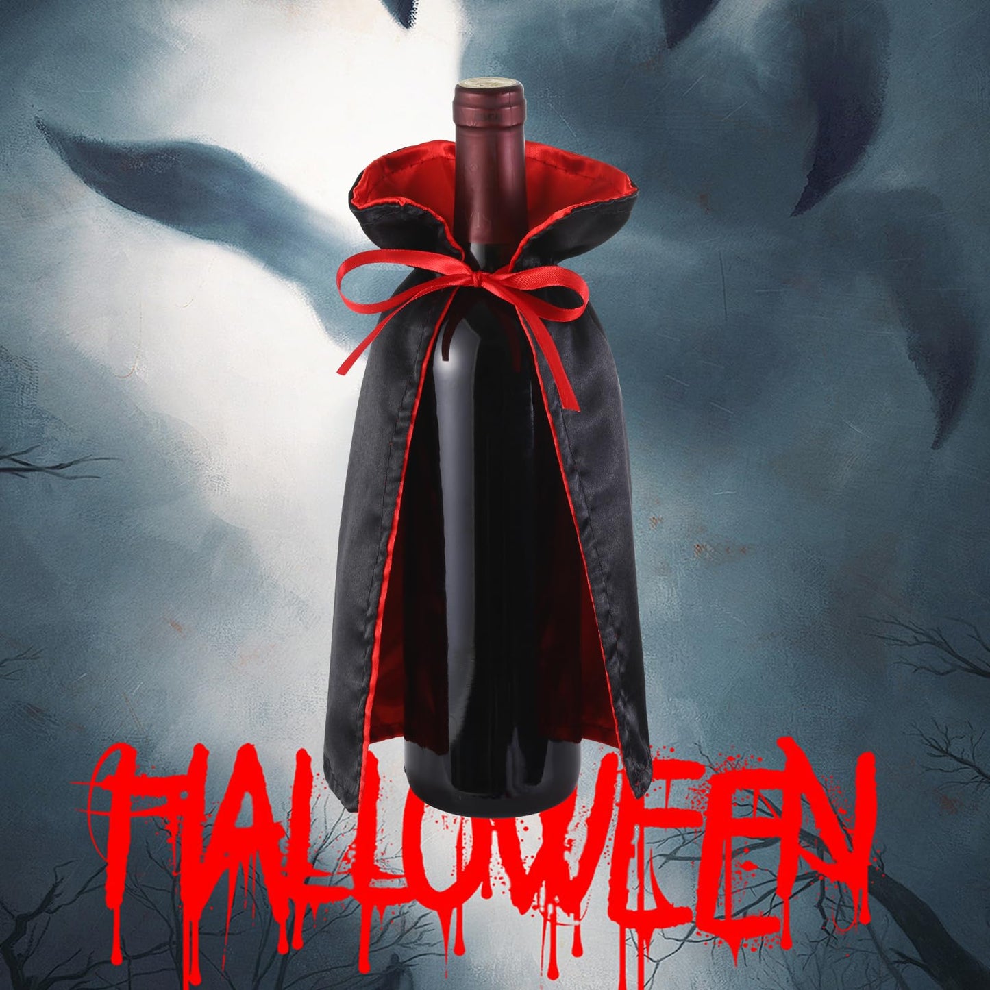 SIRIPHUM Dracula Vampire Wine Holder - Halloween Decoration, Party & Fall Hostess Gift (2), JPD002