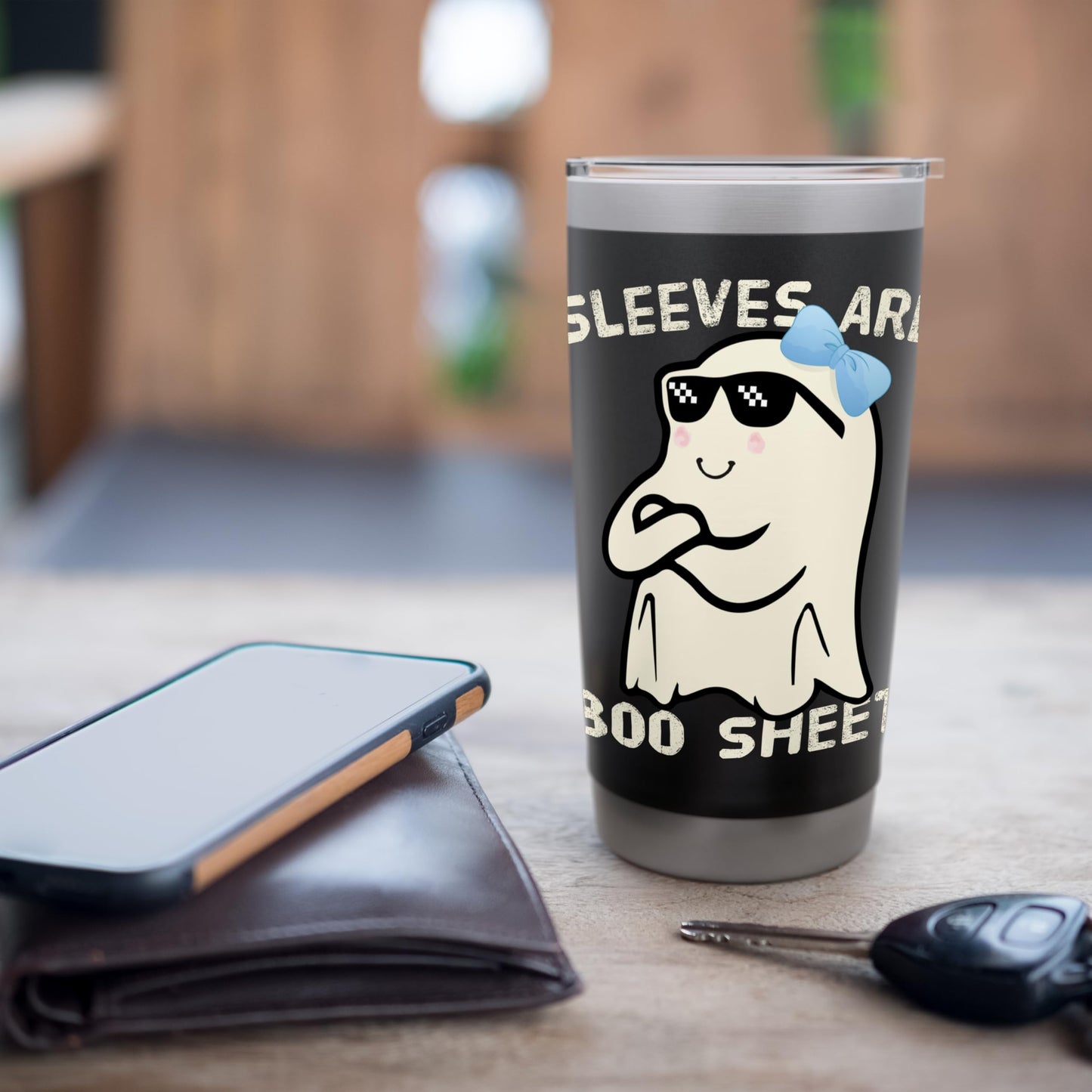 Funny Halloween Ghost Costume Bullshit Sleeves Are boo sheet Stainless Steel Insulated Tumbler