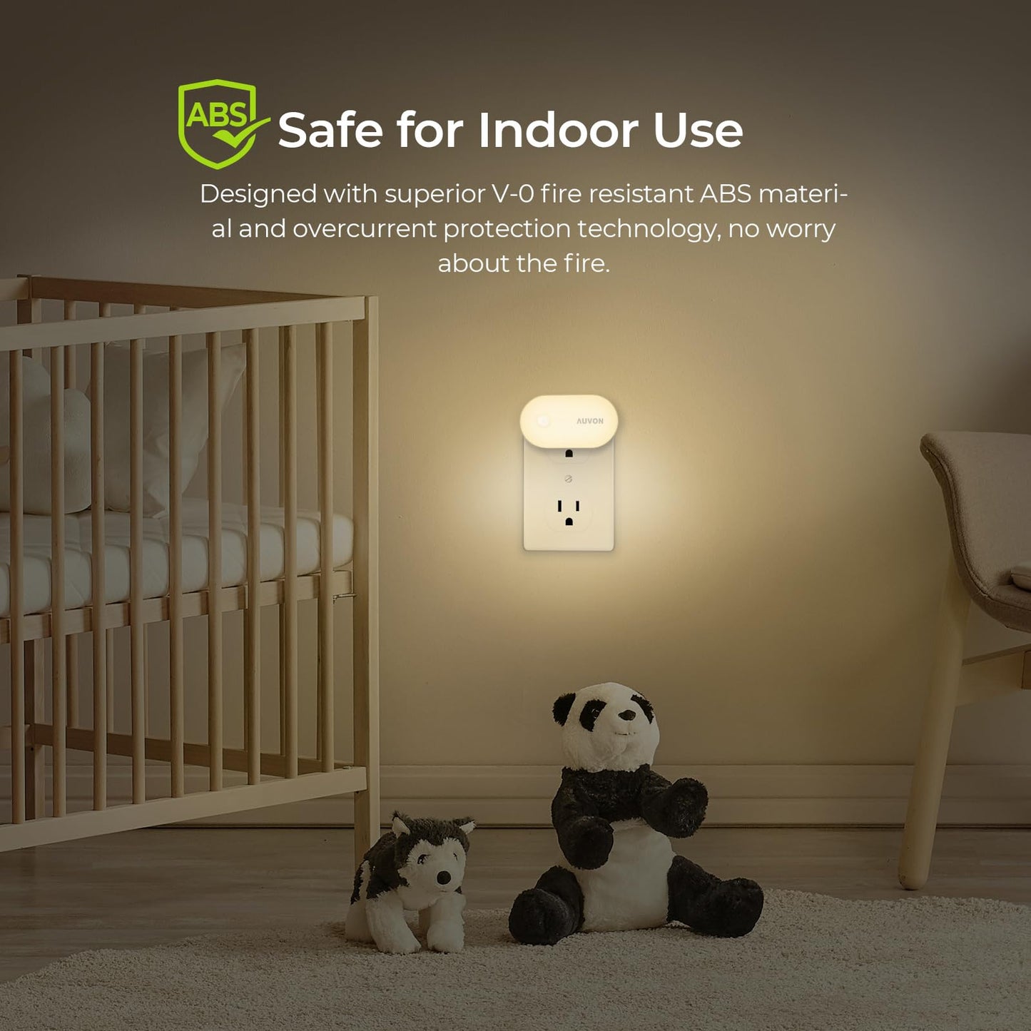 AUVON Night Light Plug in with Motion Sensor (120 Lumens), Dimmable Smart LED Night Lights, 1-120lm Brightness, for Bathroom, Hallway, Garage, Toilet (4 Pack)