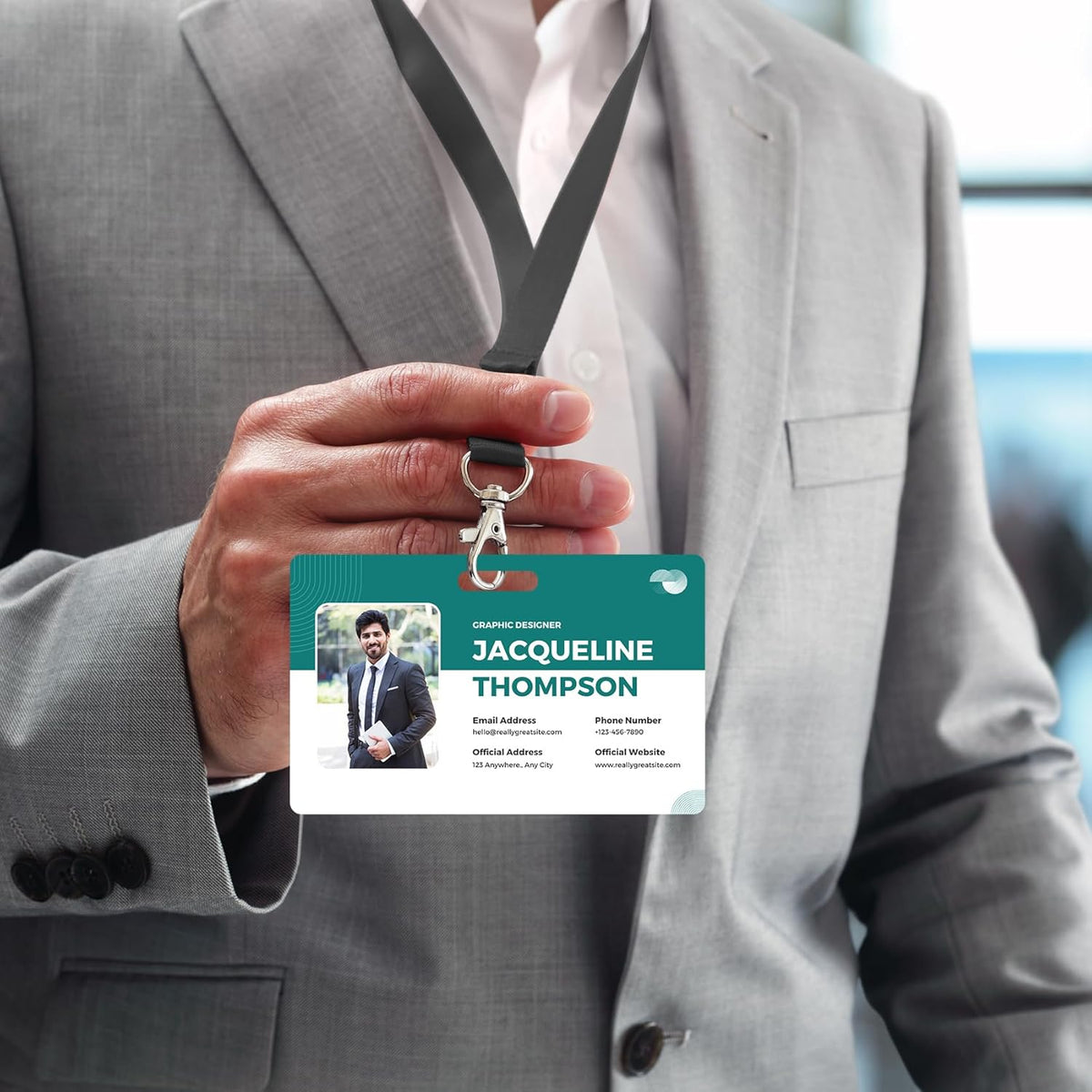 Custom Id Badge Custom Id Card Identification Badges Customizable Personalized Name Badge Customize Name Tag Photo Logo Employee Work Office Volunteer Customized Personal (Vertical-13)