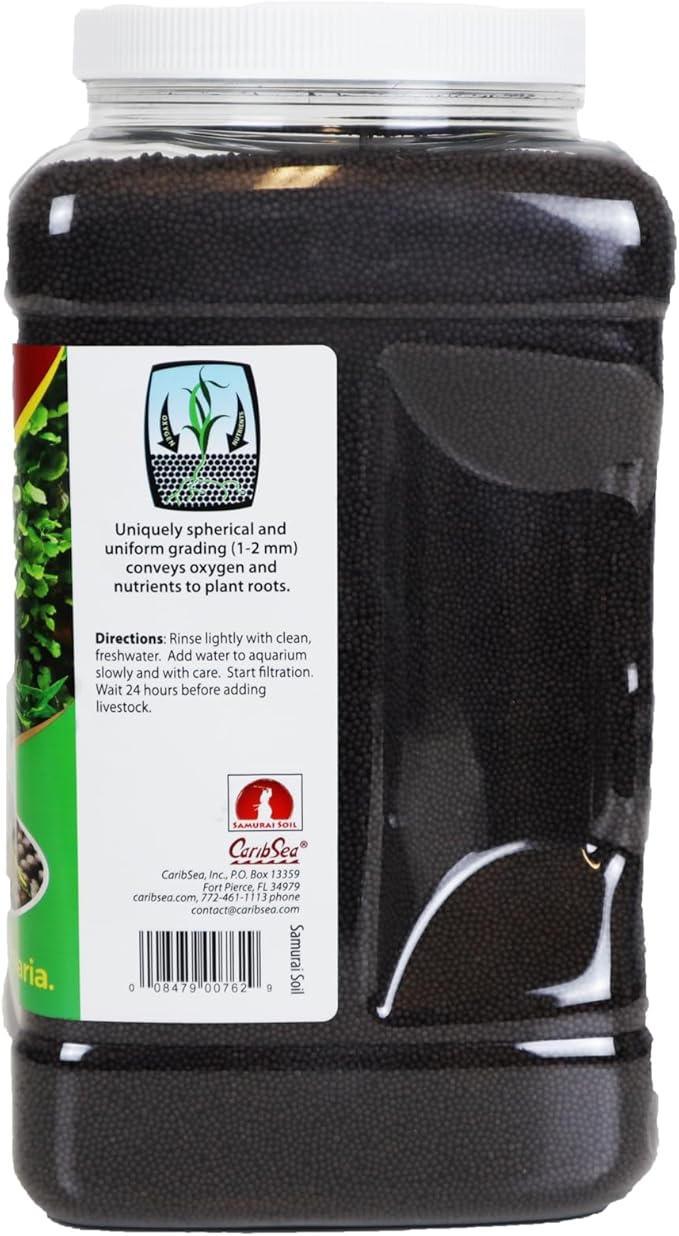 CaribSea Dry Packed Substrate Samurai Soil 9lb for Shrimp and Planted Aquaria