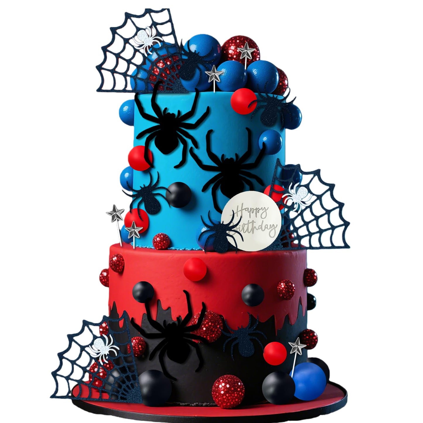 Spider Cake Topper Spider Web Cake Decoration