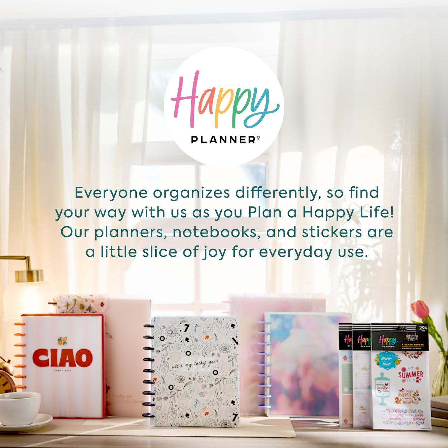 Happy Planner 15-Sheet Sticker Pack for Calendars, Journals, and Planners, Scrapbook Accessories, Classic Size, 717 Stickers Total, Spring Picnic