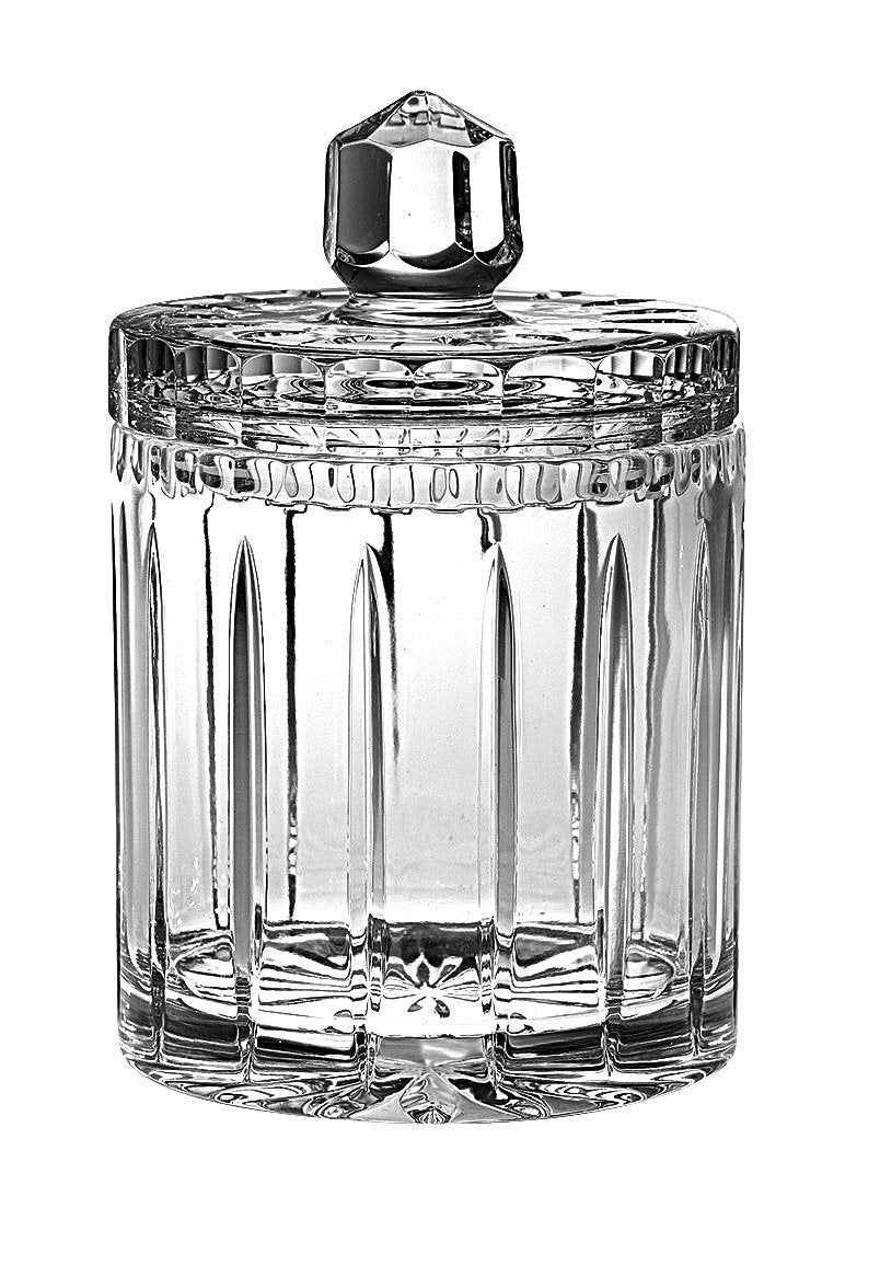 Barski Handmade and Handcut Crystal Cookie Jar/Candy Box, 7"H, 1/2 Litre, 17 oz, Made in Europe