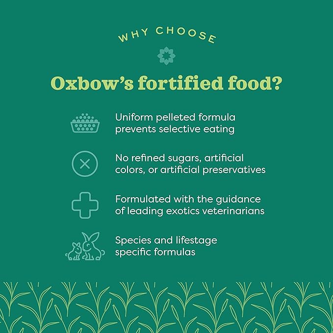 Oxbow Essentials Senior Guinea Pig Food, Made with Oxbow Alfalfa for Guinea Pig, Pet Food Pellets with Vitamin C, Small Animal Pet Products, Made in USA, High Fiber, 8 lb. Bag