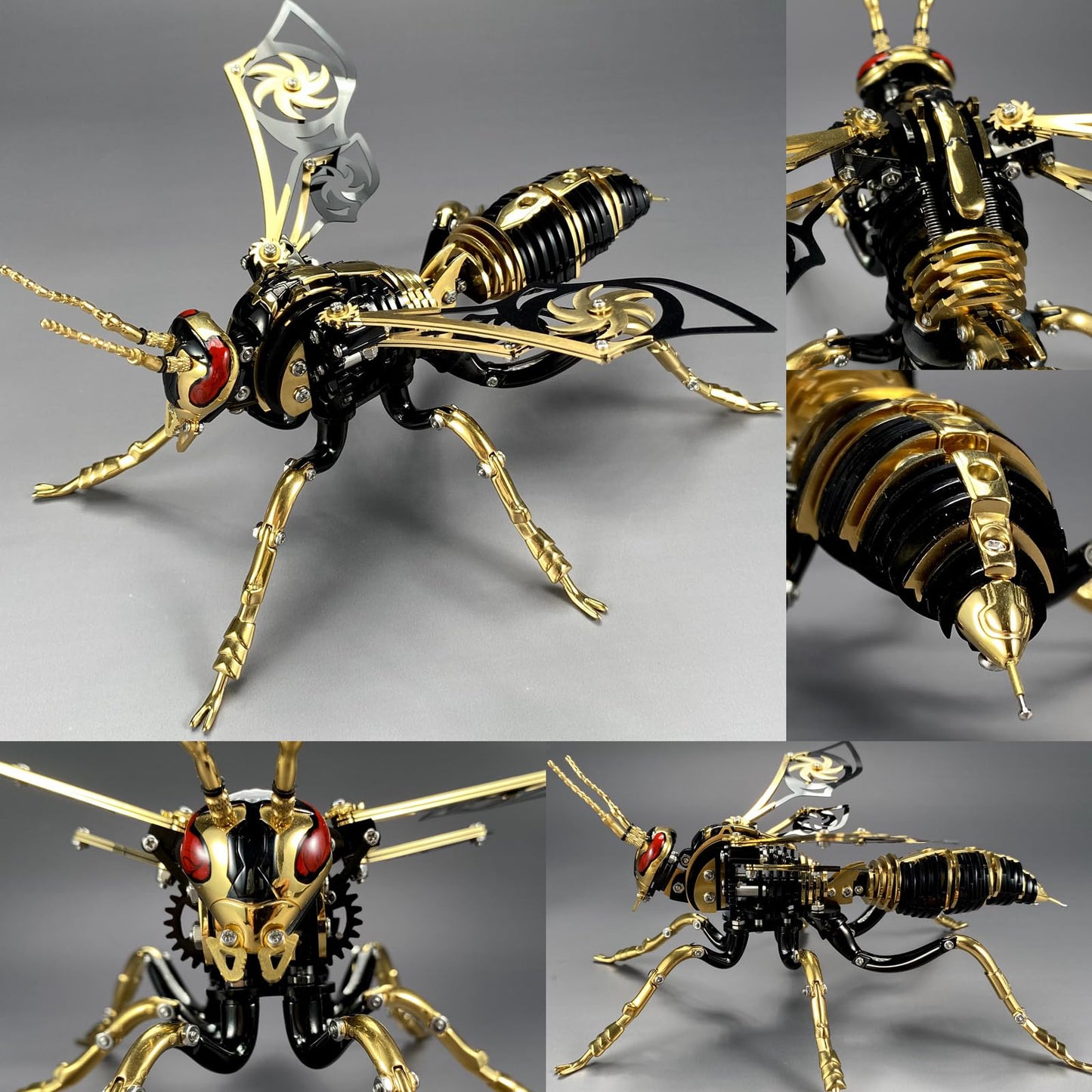 3D Metal Puzzles for Adults Mechanical Wasp Model Kits Building Blocks the Northern Giant Hornet Difficult DIY Assembly for Men