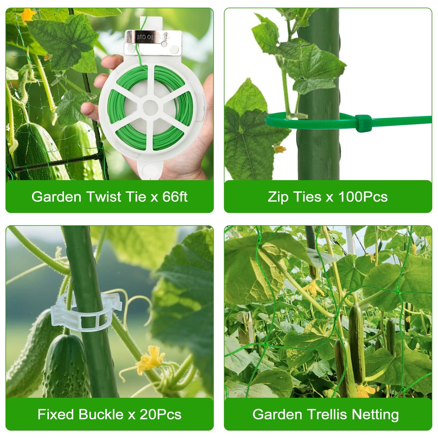 TIUIRE Metal Cucumber Trellis for Raised Beds & Gardens - 47.2" Lx30 W x47.2 H Sturdy Arch Trellis for Climbing Plants, Tomatoes, Peas & & Beans | Outdoor Vegetable Support for Vines