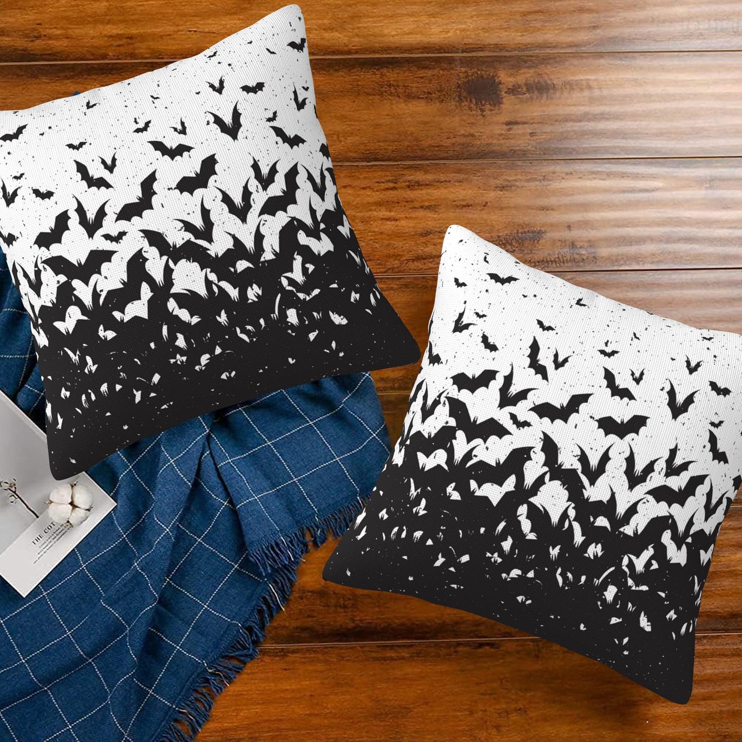 Naqiuli Throw Pillow Covers Small Scattered Flower Pillow Covers 16x16 Inch Set of 2 Throw Pillows Decorative Pillow Cases Cushion Covers for Bedroom Livingroom Sofa Farm House