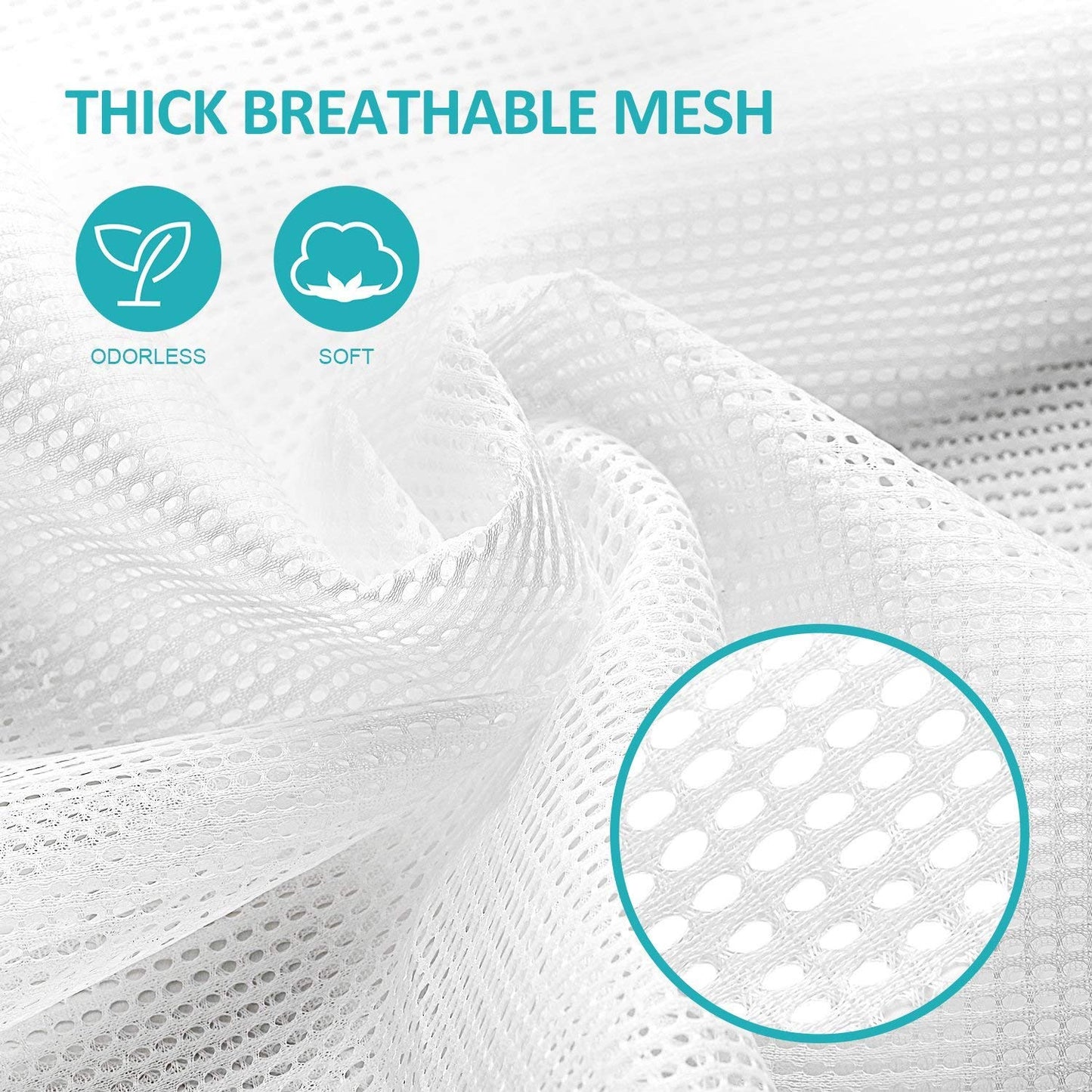 Mesh Laundry Bags with Adjustable Shoulder Strap, 24" x 36" Heavy Duty Nylon, Drawstring Closure, 3-Pack, Mixed Colors