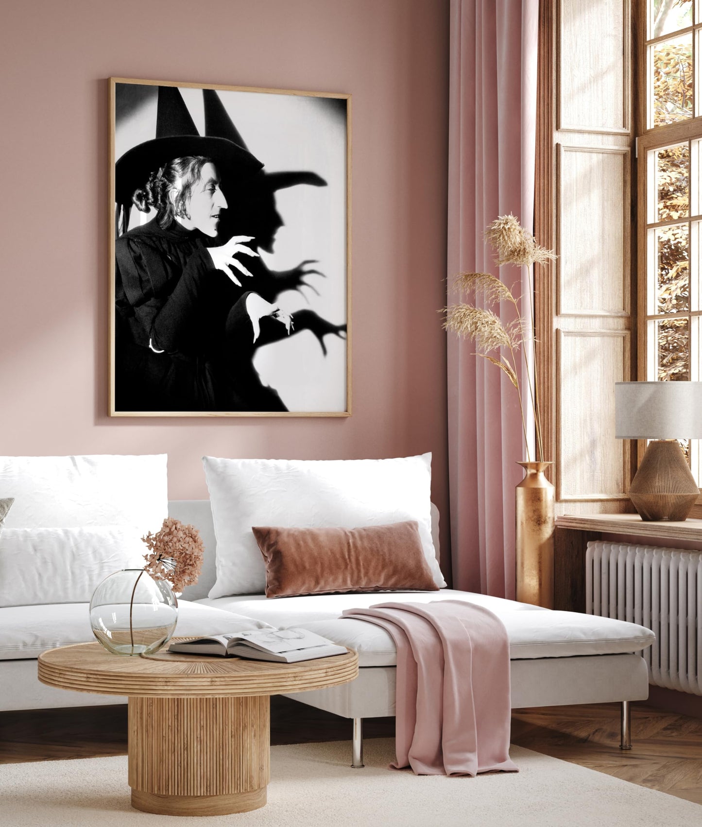 Monem Art Wicked Witch Poster - Wicked Witch of the West Print - Black and White Art - Photography Design - Halloween Print - Bedroom or Office Decor - 8x10 UNFRAMED Wall Decor