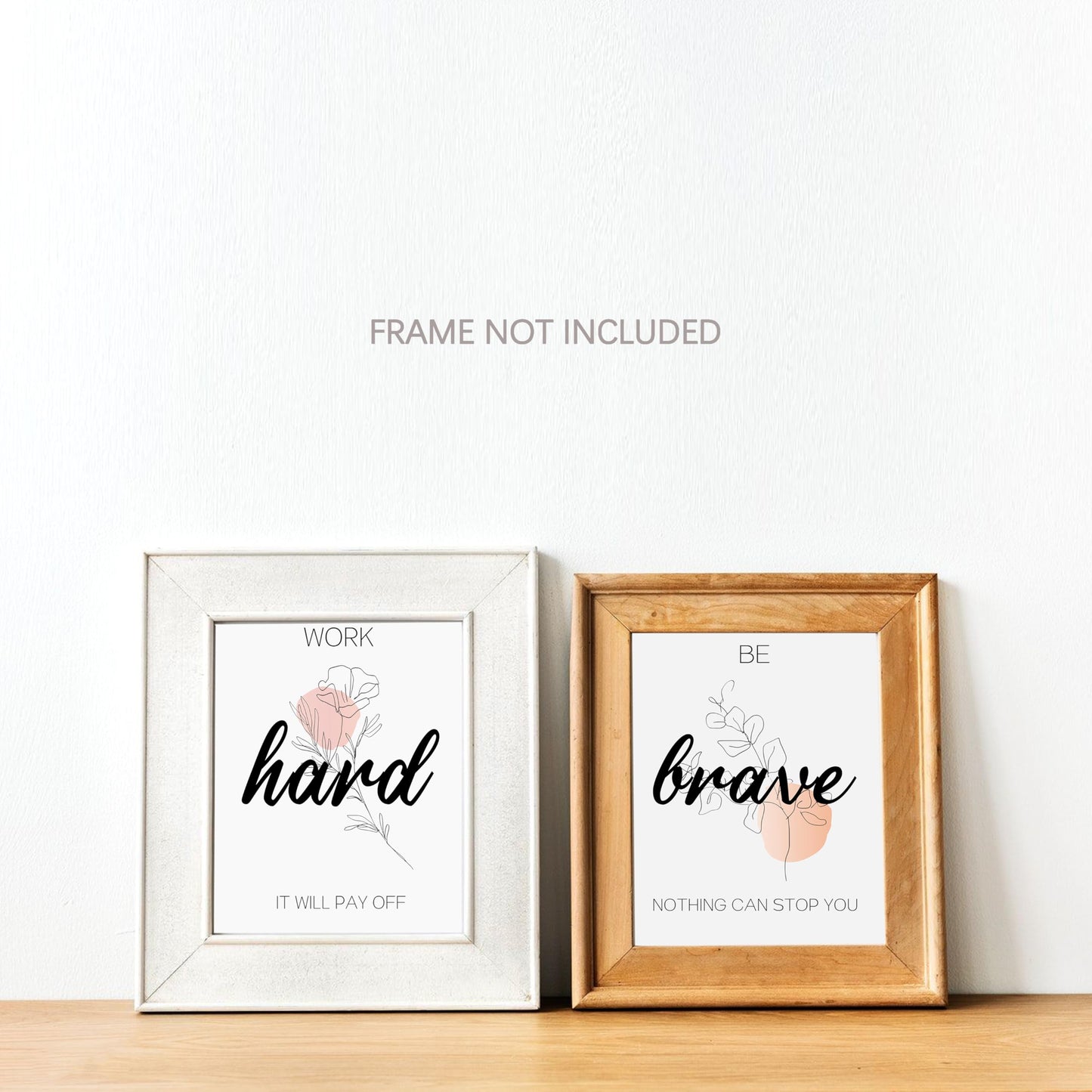 KDMAZH Inspirational Wall Art for Bedroom, Motivational Office Wall Art Decor, for Bedroom,Living Room,Office,Set of 6PCS, 8×10Inch,Unframed