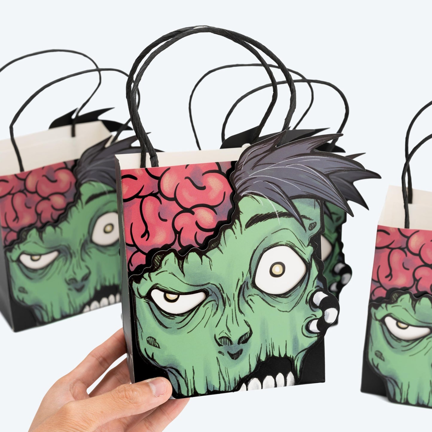 Cheerland Zombie Gift Bags Halloween Treat Bag for Monster Bash Birthday Day of Dead Spooky Ghoul Horror Party Favor Goodie Bags Baby Shower Teen Clasrrom Picnic Decorations Vampire Supplies 8pcs