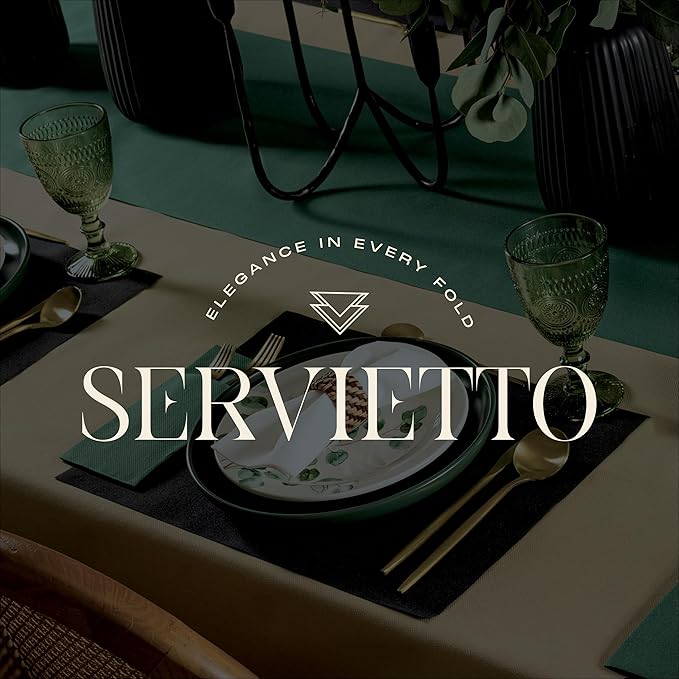 100-Pack Servietto Disposable Linen-Feel Guest Towels