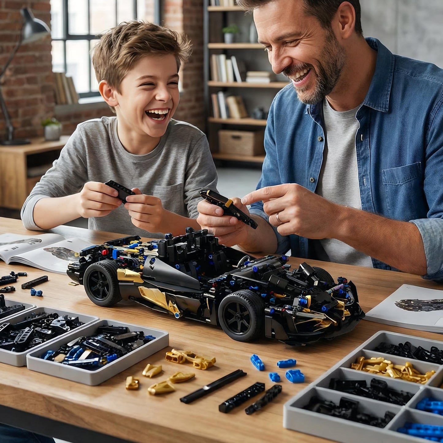 AoreSpty Remote Control Car DIY Kit, STEM Toys for 12 Year Old Boy Gifts, RC Cars for Adults with App Control, Educational Science Kits for Kids Age 12-14