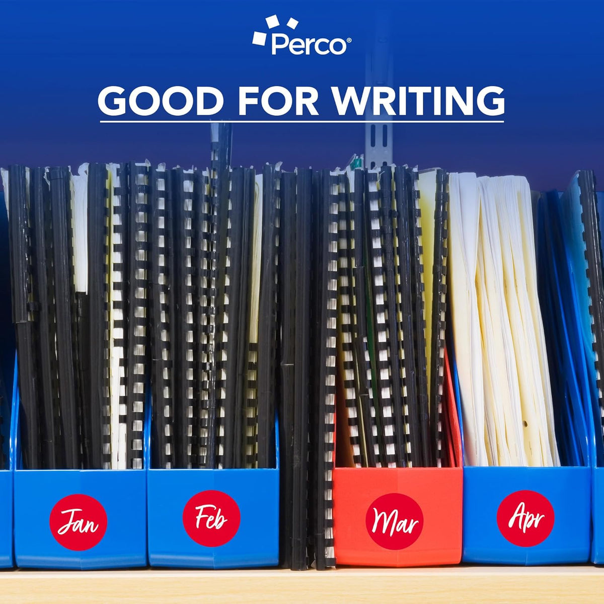 Perco Red 2-Inch Round Circle Dot Sticker Labels with Easy Peel Perforation - 500 Labels per Roll - Strong Adhesion, Vibrant Colors for Organizing, Crafting & More - Made in USA