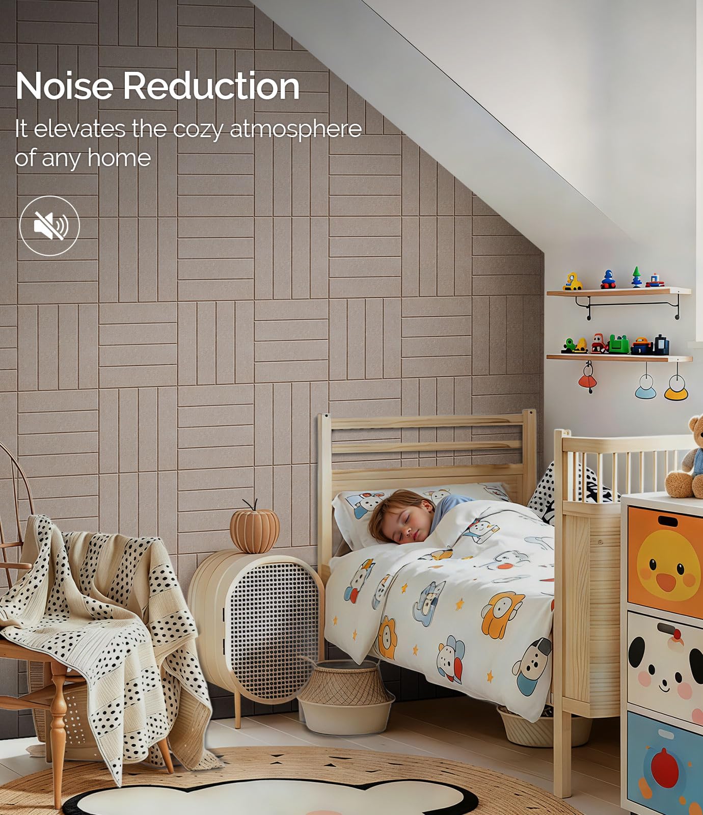 Bounmer Large Cork Board Alternative 48“ x 36”, 12-Pack Felt Bulletin Board Tiles with 60 Safe Removable Adhesive Tabs & 30 Pushpins, Cork Boards for Office Walls Decor (Taupe)