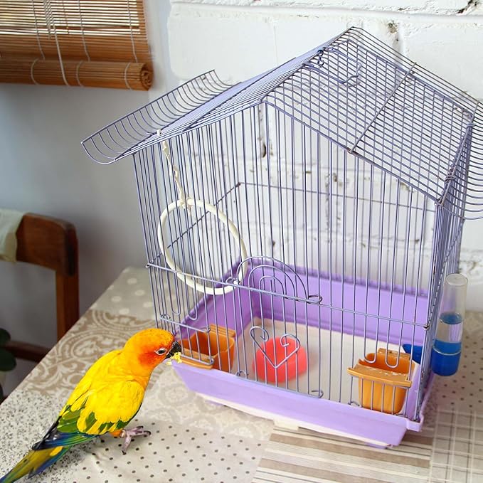 Drydiet 100 ft x 11 Inch Bird Cage Liner Disposable Cages Cushion Pad Mat Precut Absorbent Bird Cage Paper Large Parakeet Cage Liners Accessories for Pet Animal Bird Parrot (White)