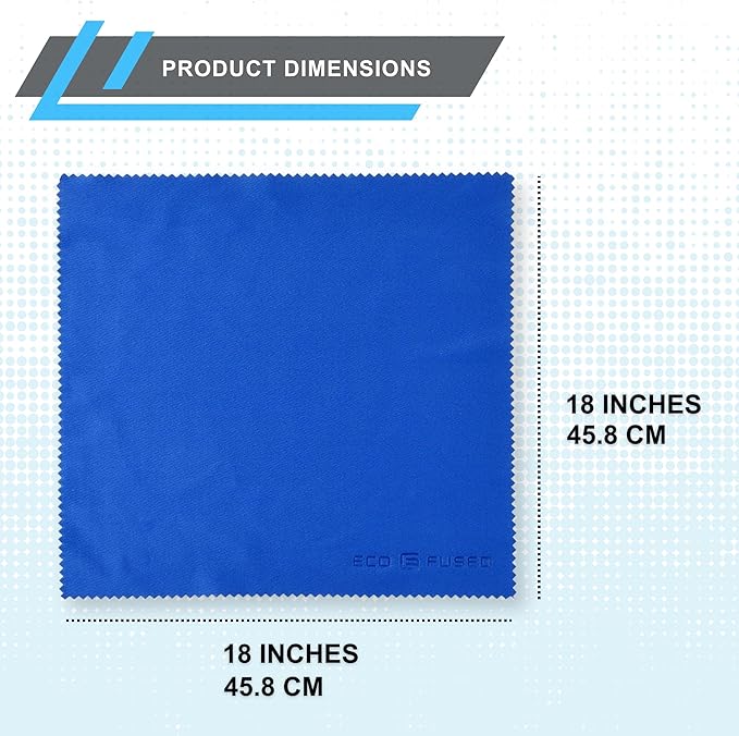 Eco-Fused Large Microfiber Cleaning Cloths