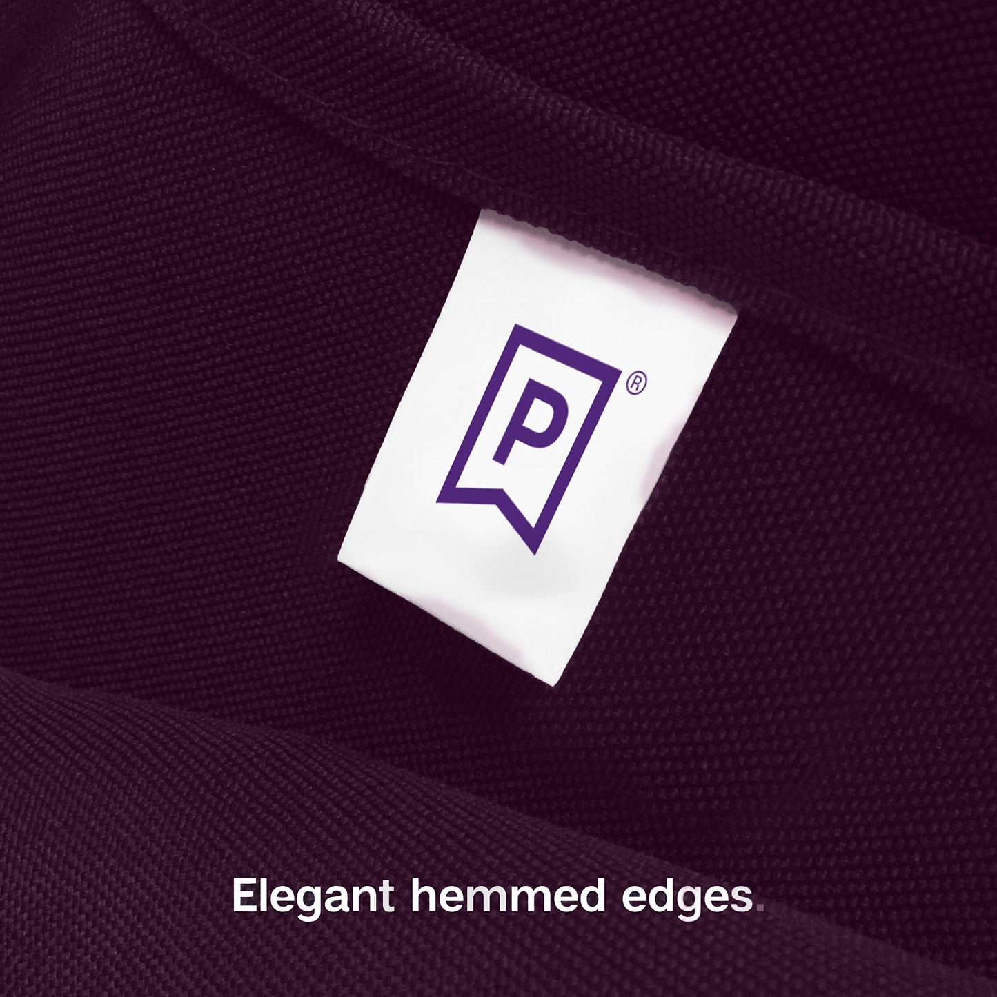 Gee Di Moda Rectangle Tablecloth - 70 x 120 Inch Eggplant Table Cloth for 6 or 8 Foot Rectangle Tables - Heavy Duty Washable Fabric - for Holiday Party, Dinner, Weddings, Baby Shower & Events