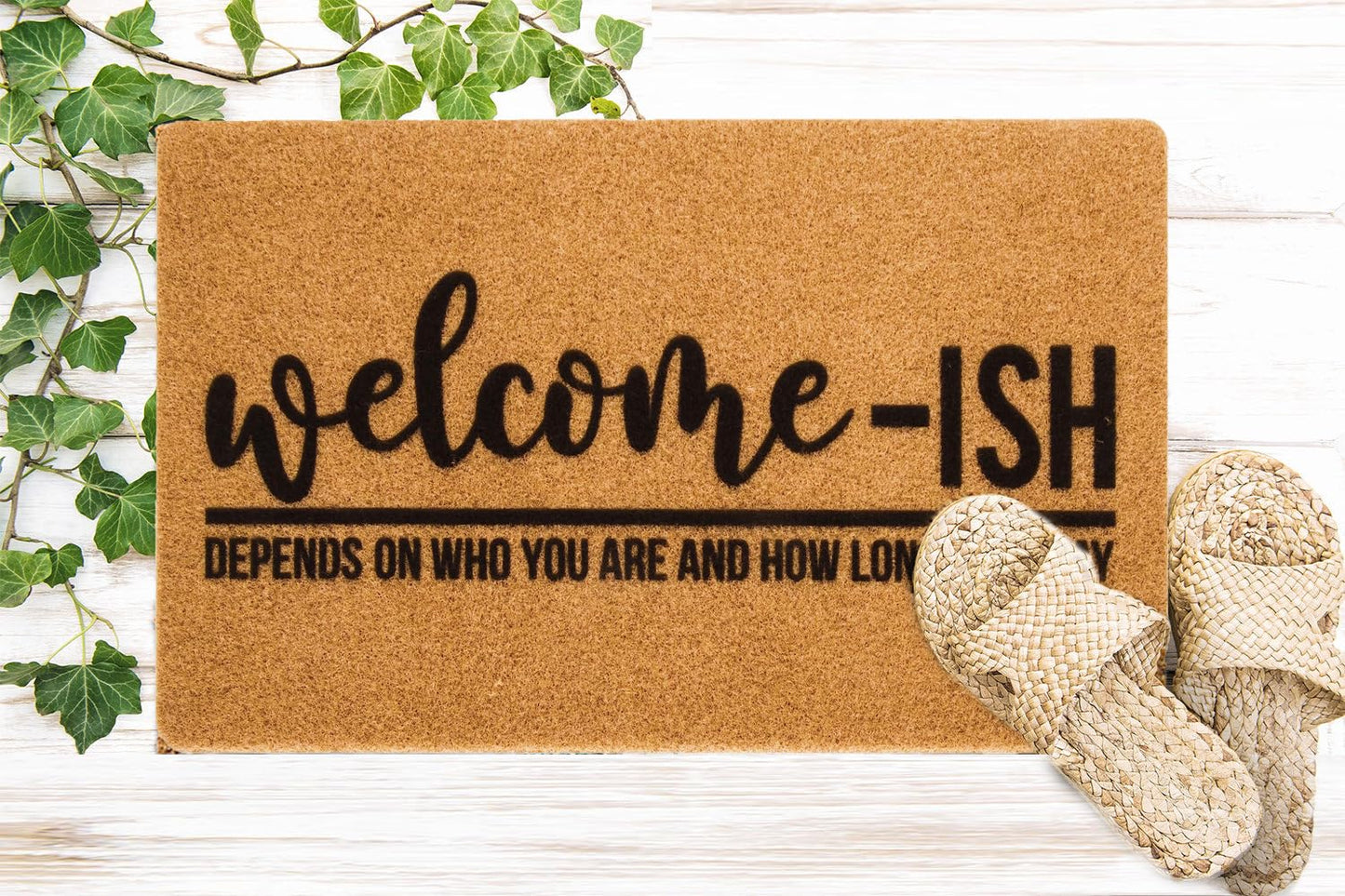 Funny Outdoor Non-Slip Coir-Doormats - 17"x30" Entrance Front-Door Mats Welcome Home Decor