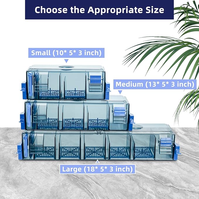 Multi-Stage Hang-On-Back Aquarium Filter for 20-50 Gallon Fish Tanks Waterfall Oxygenation & Ultra-Quiet HOB Filter System with Splash Guard & Dual Mounting