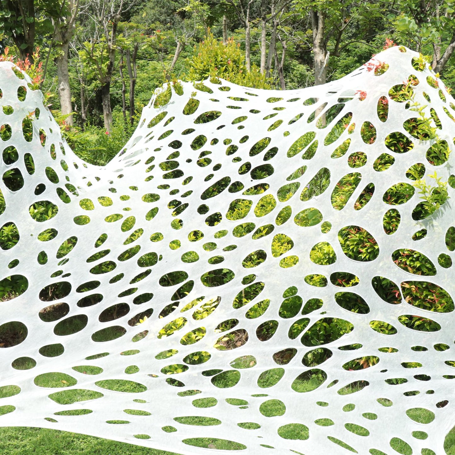 SelfTek 650 Sqft Giant SPI-der Web Halloween Decorations Outdoor, Beef Netting Stretchy SPI-ders Webbing, Cut-Your-Own Flexible Large Outdoor SPI-der Web Gauze S-piderwebs Cobwebs for Halloween Decor