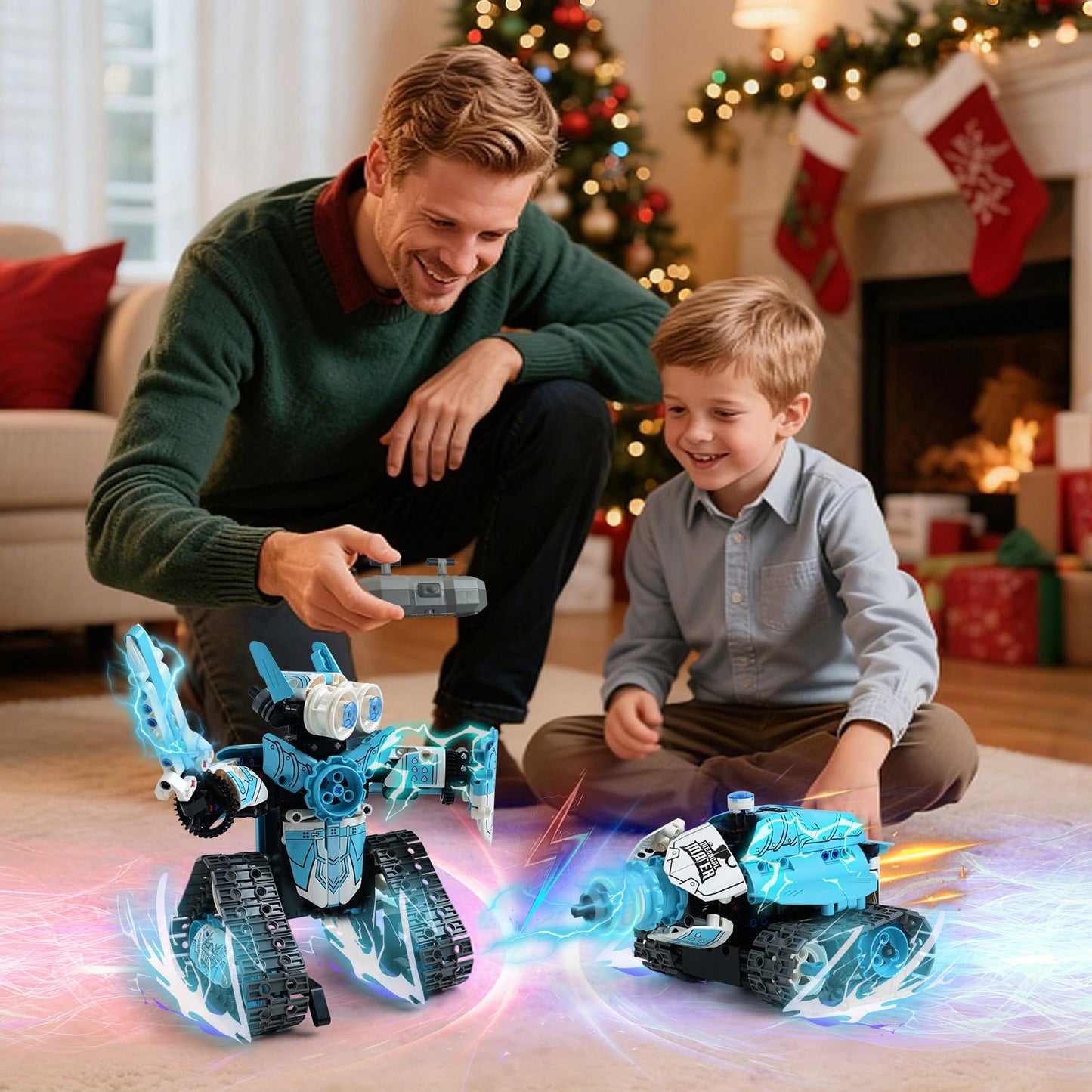 ToyFuntasy 3 in 1 Robot Building Kits for Kids - STEM Birthday Gifts for 6 7 8 9 10 11 12+ Year Old Boys - Educational DIY Science Projects, Robotics Toys with APP & Remote Control