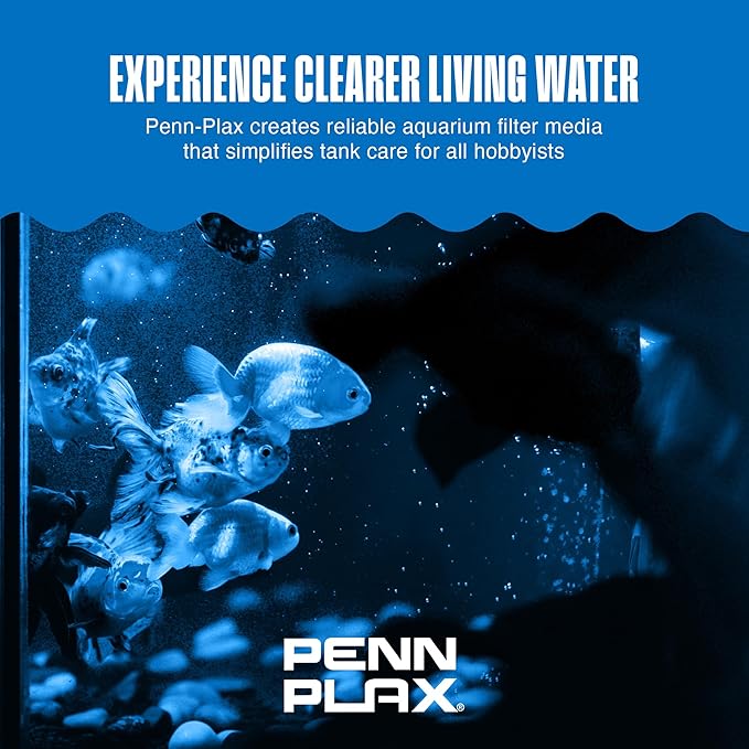 Penn-Plax Cascade Hang-On Power Filter Replacement Cartridges, 3 Pack - Dual-Layer Activated Carbon & Poly-Fiber Media for CPF3 & CPF4 Aquarium Filters -Fresh & Saltwater - Black & White, 9x3x4in
