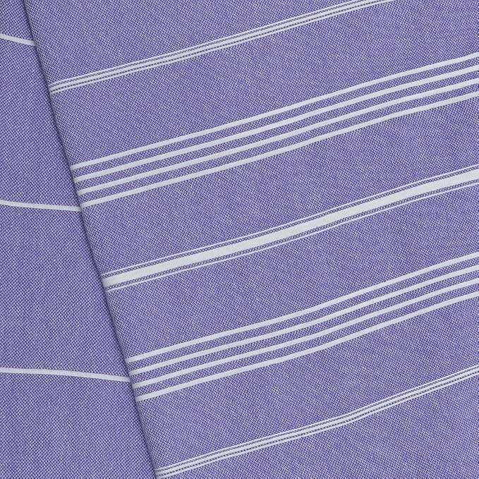 Bersuse Towels Anatolia XL Beach Blanket Throw Blanket Turkish Towel 100% Cotton Extra-Large Quick-Dry Lightweight Premium Peshtemal Towel - 61x82 Inches, Dark Purple (Set of 3)