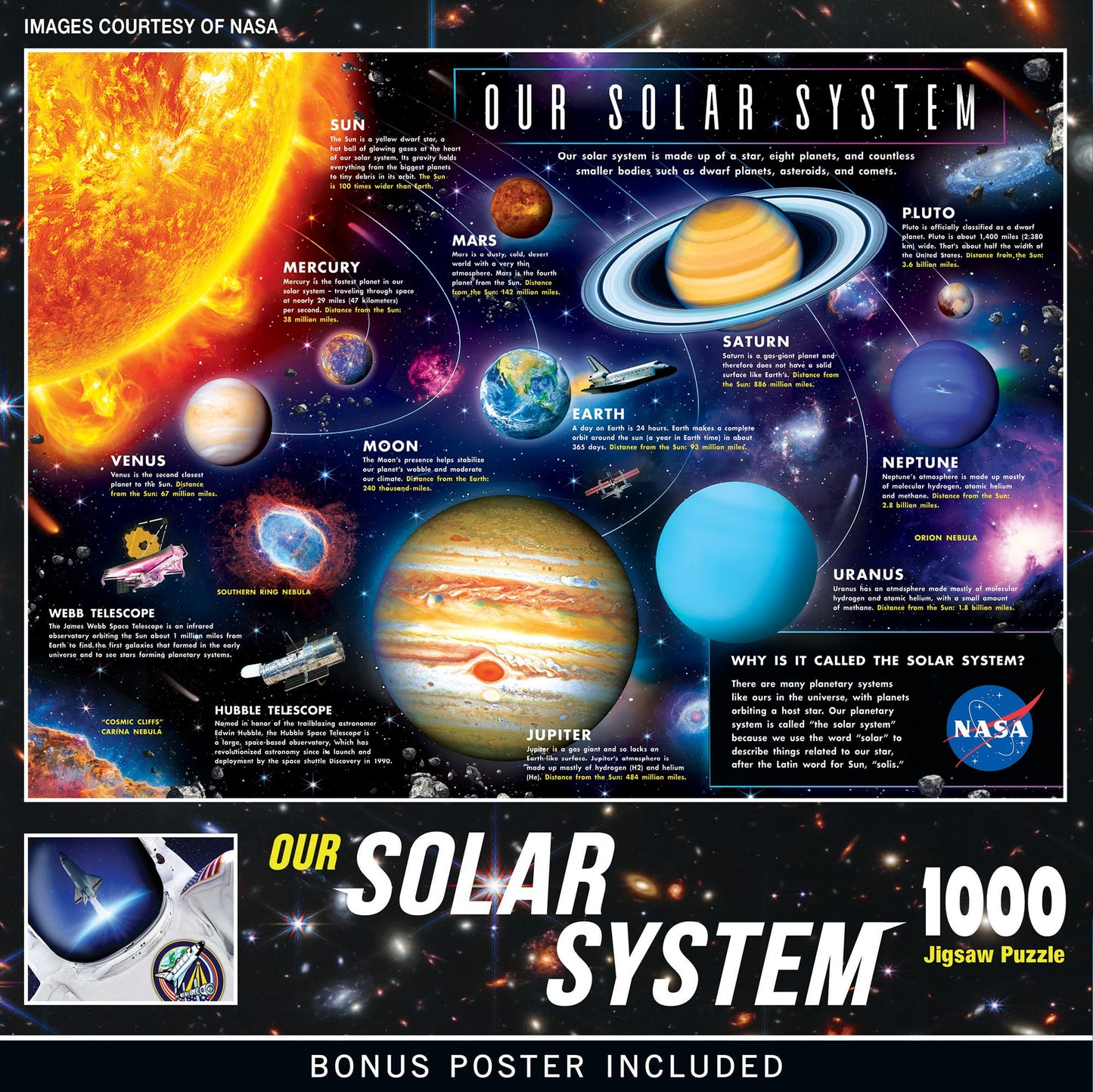 MasterPieces NASA - The Solar System 1000pc Puzzle