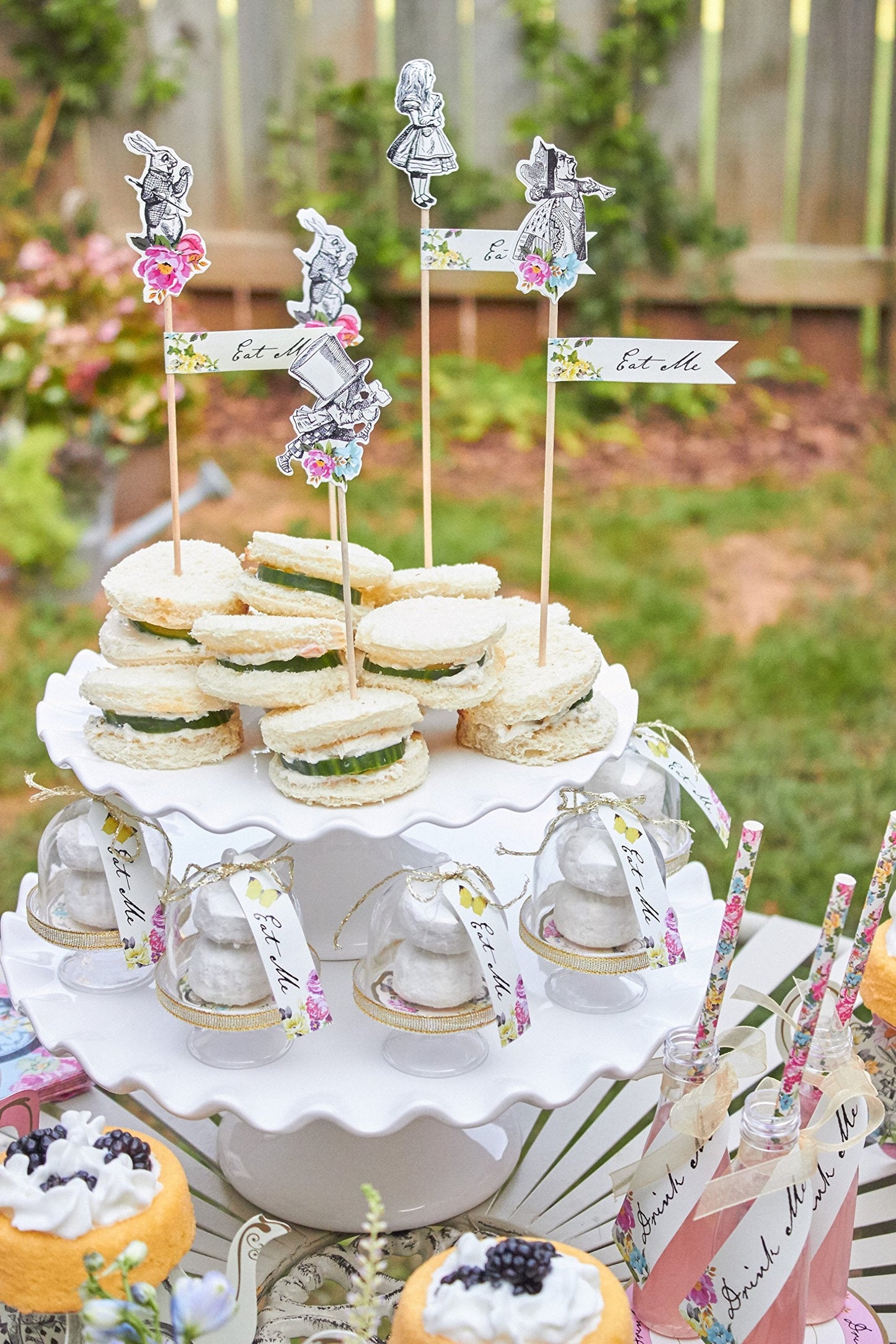 Talking Tables Pack of 6 Party Cake Domes, Gold