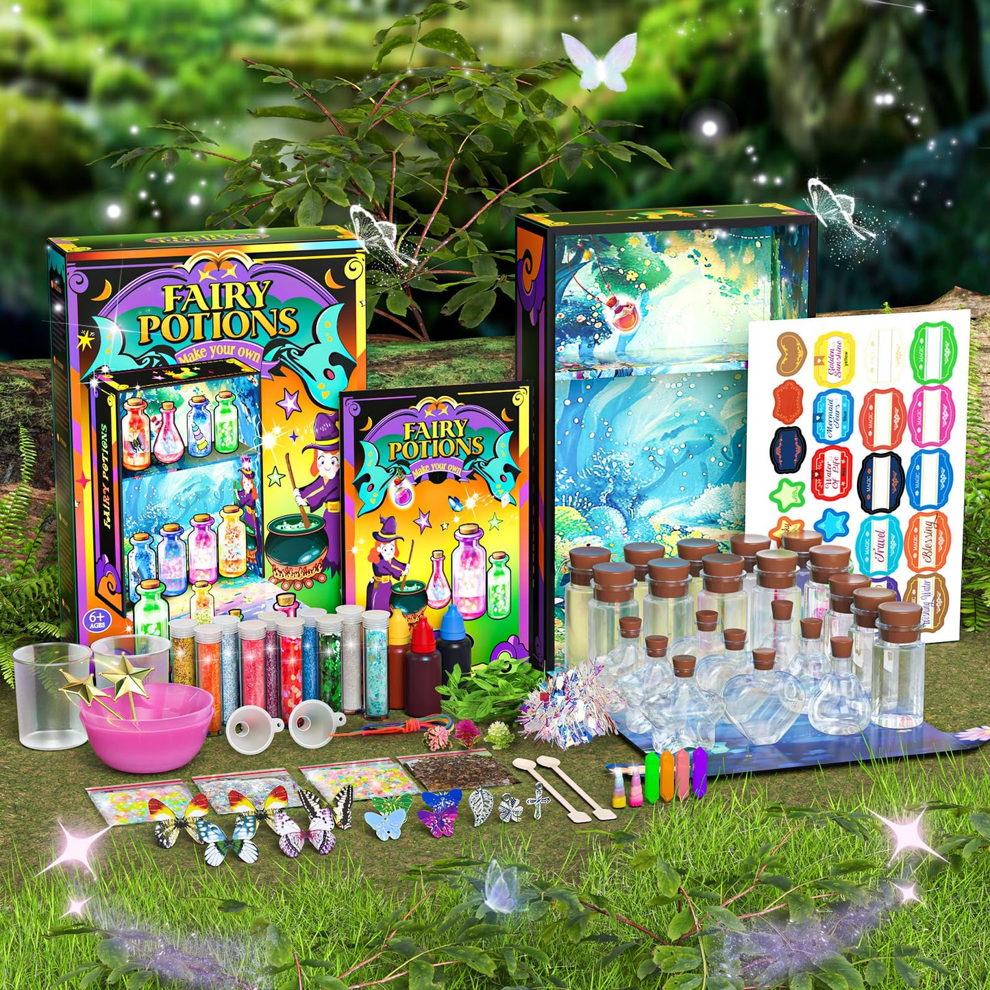 Magic Potion Kit for Girls,22 Potions Magic Mix Set for Kids 6 7 8 9 10 11 12 Years Mystery Potion Making kit Art Craft Kit Gifts Toys for Christmas Halloween Birthday