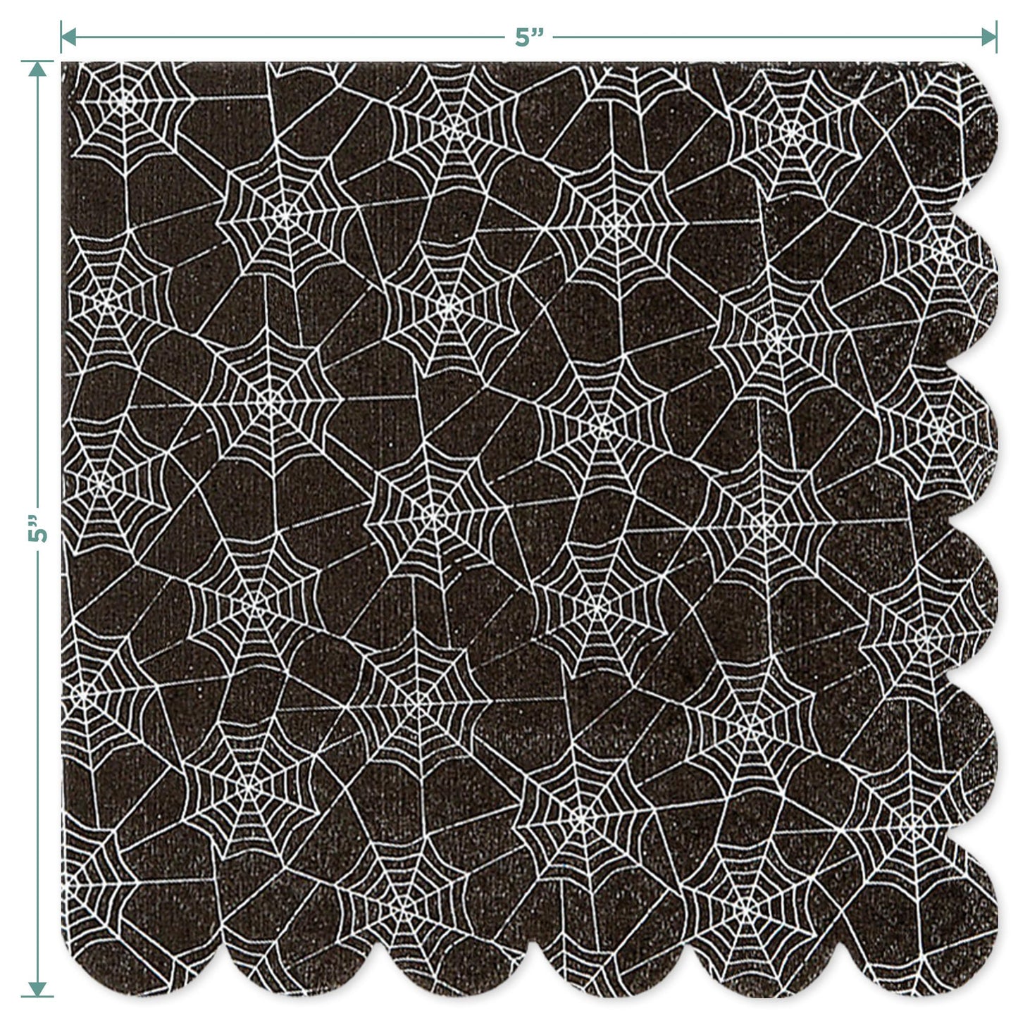HOME & HOOPLA Halloween Party Cute Monster Disposable Hot Chocolate & Cider Cups With Lids and Scalloped Spider Web Beverage Napkins, 9 Ounce Size (Serves 12)