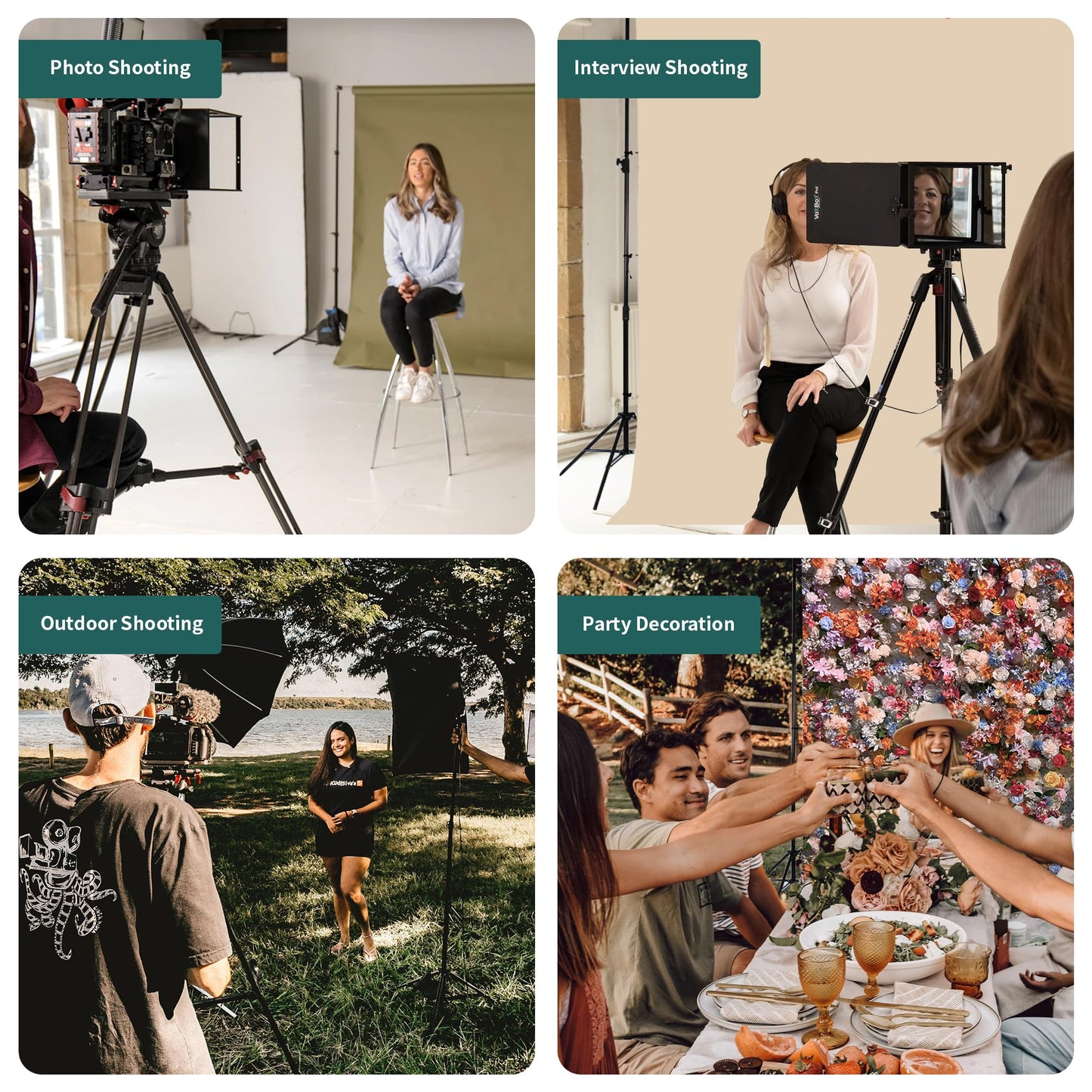 Kate Photo Backdrop Stand 10x8.5ft Adjustable Background Stand Kit for Photography (Indoor/Outdoor) and Party Decorations, Maximum Load 5kg/11lb