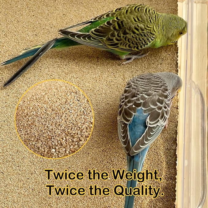 S&X Gravel Paper for Bird Cage 10-Pack 11” x 17” Gravel Liner Paper Sand Sheets Bird Cage Liners