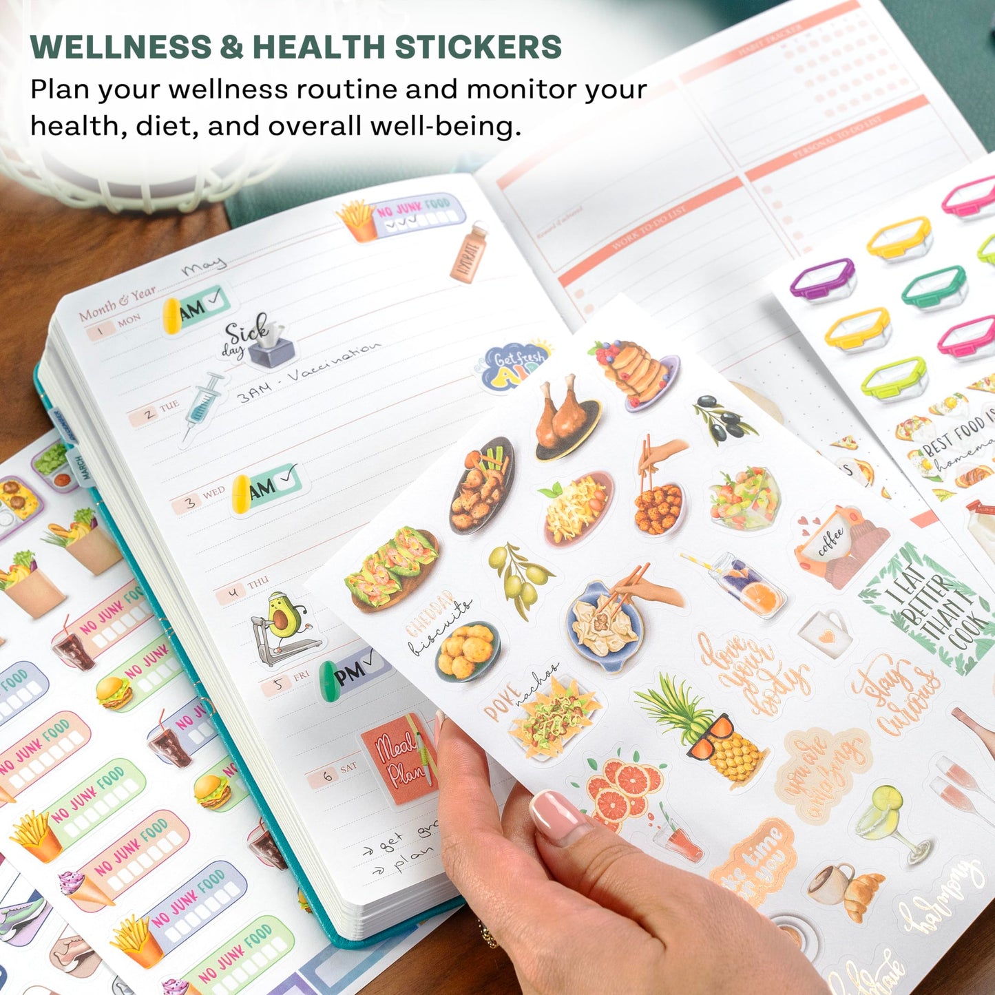 Legend Mega Sticker Pack – 1,900+ Small Stickers for Planner, Journal & Calendar – Aesthetic, Inspirational, Seasonal, Dates, Months, Holidays, Wellness & Budget Stickers – Planner Accessories