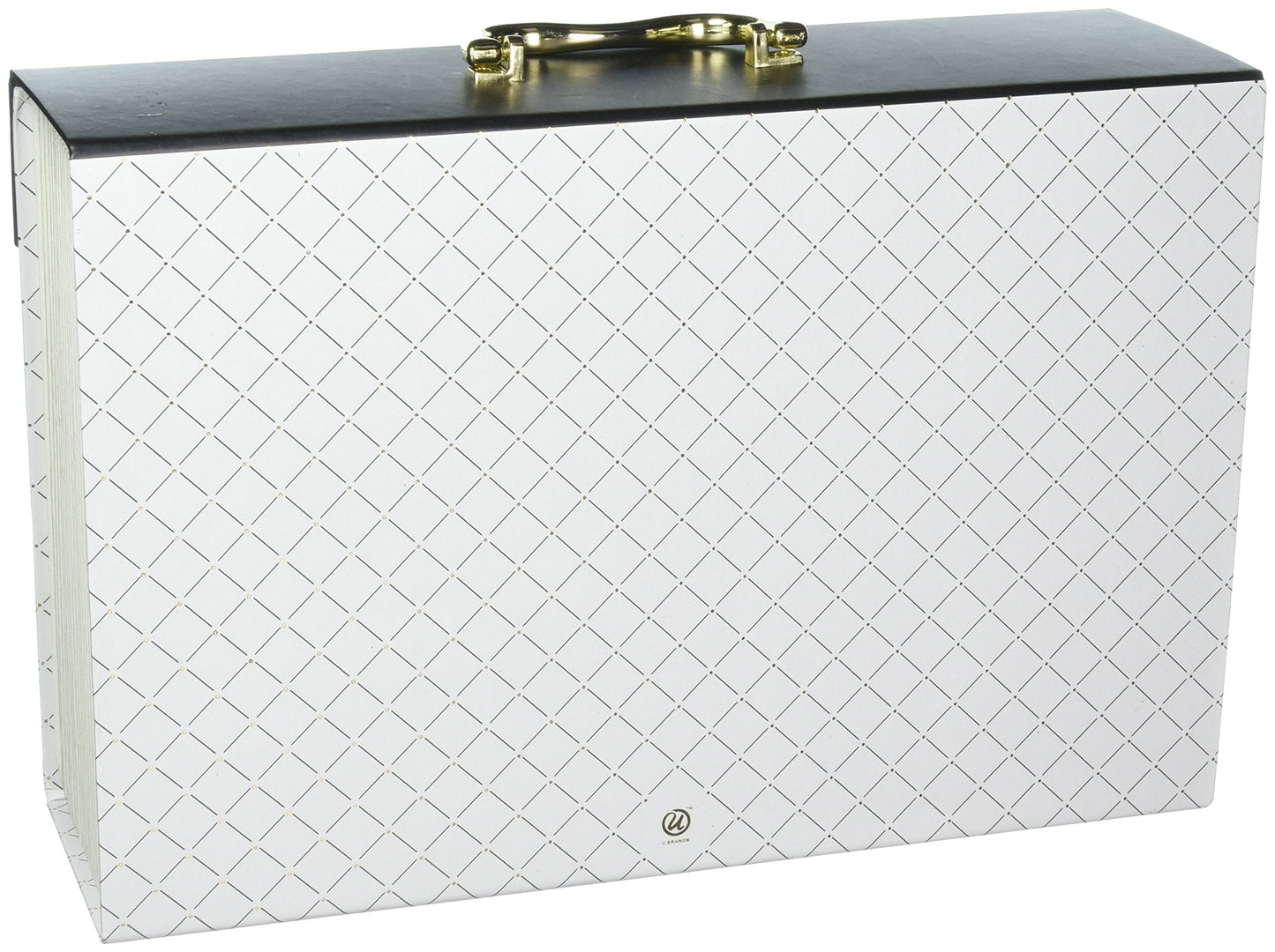 U Brands Modern-Noir Expandable File 19 Pocket, White (201A0206)