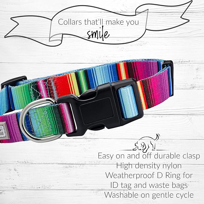 Lucky Love Dog - Adjustable Dog Collar with Easy Click Buckle for Large Dogs, Durable, & Comfortable for Male & Female Dogs, Pet Collar for Puppies & Adult Ones - Nacho, Large