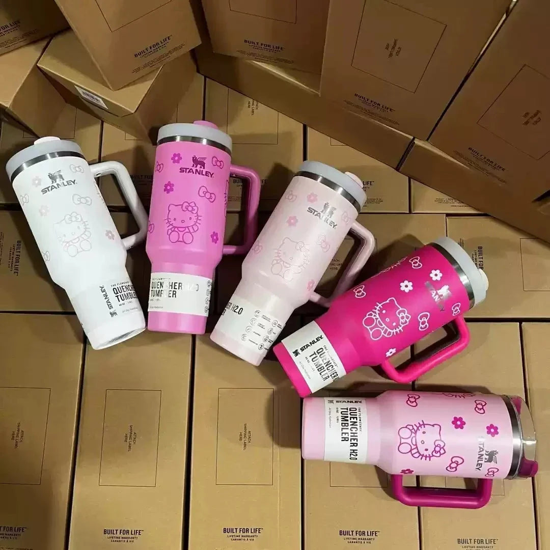 Valentine Day Stanley Quencher H2.0 Tumbler – 40 oz Travel Cup