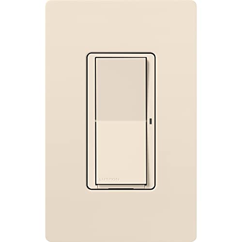 Lutron Claro Smart Light Switch for Caseta Lighting, for LED Lights, Fans, 5 Amp, Single-Pole/3-Way, Neutral Required, DVRF-5NSS-WH-2, White, 2 Pack