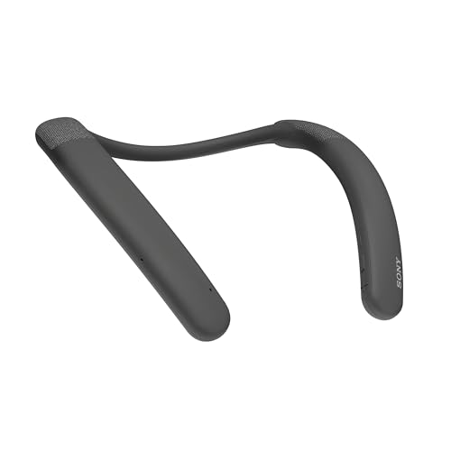 Sony SRS-NB10 Wireless Neckband Bluetooth Speaker Comfortable and Lightweight with Technology to Work from Home, Built-in mic, 20 Hours of Battery Life, and IPX4 Splash-Resistant- Charcoal Gray