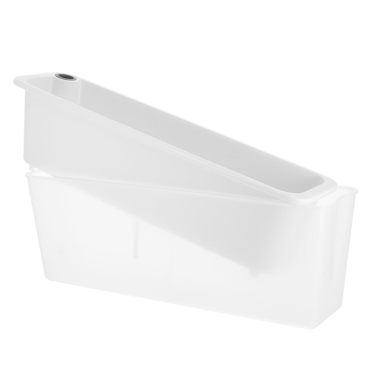 HANABASS Small Rectangular Self Watering Plant Pots, Herb Garden Planter, Vegetable Planters Window Box for Windowsill Patio Garden Balcony Porch Yard, 17.0X 5.9X 4.5Inches