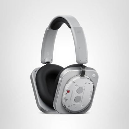 Nothing Headphone (1) Hybrid Active Noise Cancelling Headphones, Wireless Over-Ear Headphones with 6 Mics, 80Hrs Playtime, Hi-Res Audio, KEF-Tuned, Spatial Sound, Comfort Fit & Fast Charging White