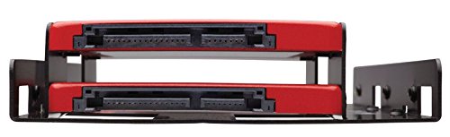 Corsair Dual SSD Mounting Bracket (3.5” Internal Drive Bay to 2.5", Easy Installation) Black