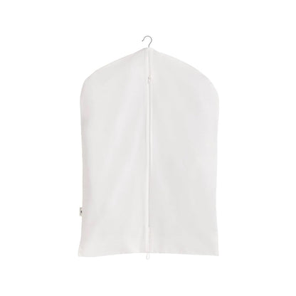 Forever Cotton Premium 100% Cotton Garment Bags – 40" Off-White Canvas Suit Cover with YKK Zipper – Moth Protector, Breathable, Machine Washable, Cover for Coats, Dresses, Jackets & Travel