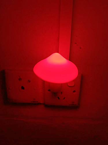 AUSAYE Sensor LED Night Light Plug in Wall Lamp, Energy Saving NightLight Cute Mushroom Night Lights for Adults Kids Bedroom,Bathroom,Toilet, Stairs, Kitchen,Hallway Corridor Warm White