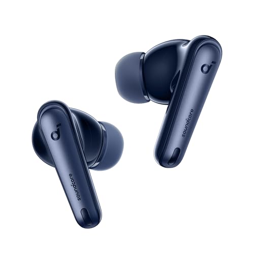 Soundcore by Anker Liberty 4 NC Wireless Earbuds, 98.5% Noise Reduction, Adaptive Noise Cancelling to Ears and Environment, Hi-Res Sound, 50H Battery, Wireless Charging, Bluetooth 5.3
