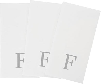 Luxenap 15.8 X 7.9 Inch Linen-Feel Guest Towels, 2000 Lettered Hand Towels