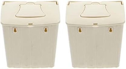 POPETPOP Parakeet Nesting Box, Bird Nest Breeding Box Bird Hut Cage Mounted Plastic Nesting Boxes for Cockatiel Budgie Parrot 2Pcs Bird Cage