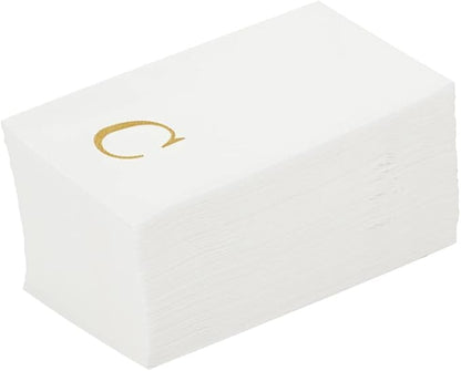 Luxenap 15.8 X 7.9 Inch Linen-Feel Guest Towels, 2000 Lettered Hand Towels